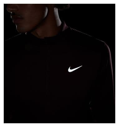 Camiseta térmica con 1/2 cremallera Nike Element Red para hombre