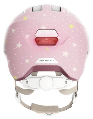 Casque Enfant Abus Smiley 3.0 Flace Led Rose Enfant