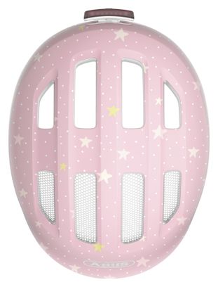 Casque Enfant Abus Smiley 3.0 Flace Led Rose Enfant