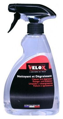 ENTRETIEN NETTOYANT DEGRAISSANT VELOX 500ml - CADRE ET TRANSMISSION.