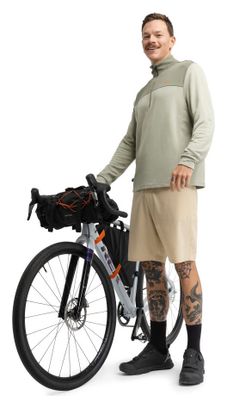 Pull demi-zip cyclotourisme homme Cyclisme Journey Light Green Vert