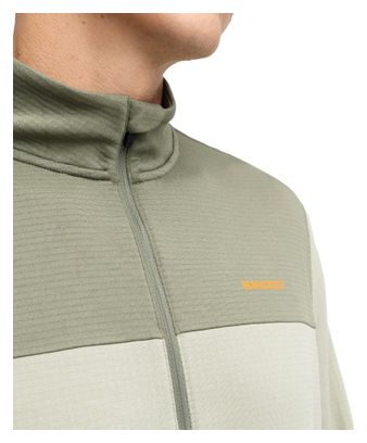 Pull demi-zip cyclotourisme homme Cyclisme Journey Light Green Vert