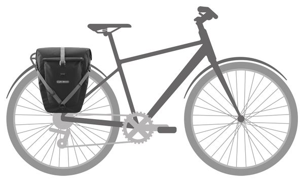 Bolsa para portaequipajes Ortlieb Back-Roller Plus 23 l (20+3 l) QL2.2, color negro