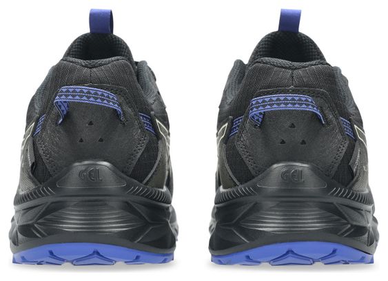 Asics Gel-Venture 10 Waterproof Trail Shoes, Black/Blue, Men's