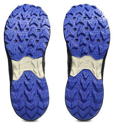 Asics Gel-Venture 10 Waterproof Trail Shoes, Black/Blue, Men's