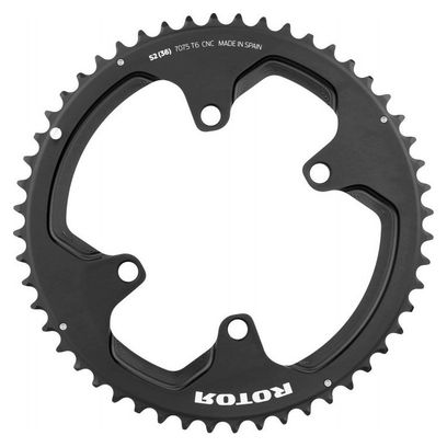 ROTOR ALDHU 3D+/ Shimano Ronde Kettingblad Extern 4x110mm Zwart