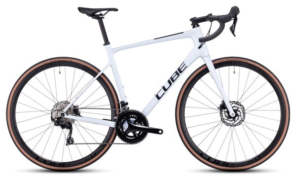 Vélo de Route Cube Attain GTC Race Shimano 105 11V 700 mm Blanc Flash 2023