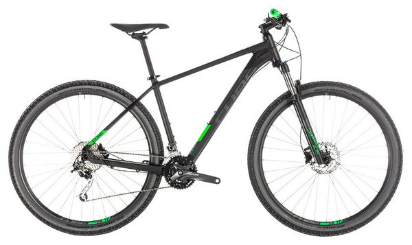 MTB Semi Rígida Cube Analog Shimano 9V Negro Verde 2019