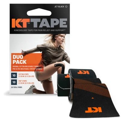 Vorgeschnittene Rolle KT Tape Duo Pack Schwarz