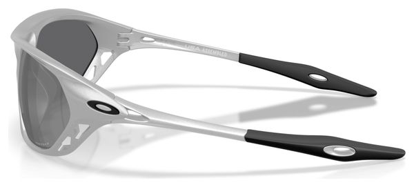 Oakley Cage Jacket X Sunglasses - Silver/Prizm Black Polarized/OO9537-0961