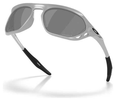 Oakley Cage Jacket X Sunglasses - Silver/Prizm Black Polarized/OO9537-0961