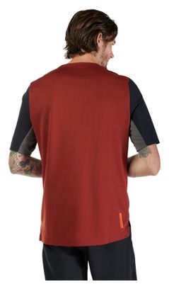 Fox Defend Jersey met korte mouwen Bruin