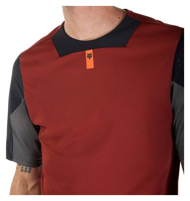 Fox Defend Jersey met korte mouwen Bruin