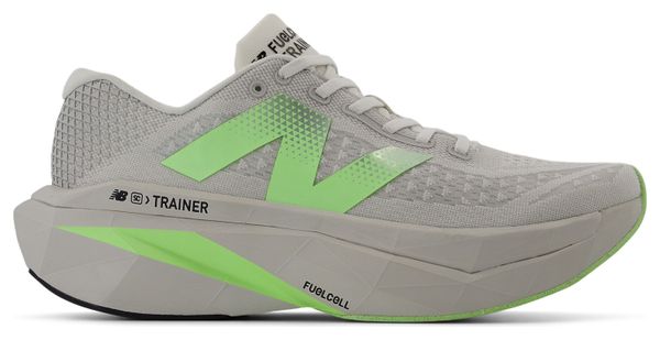 Chaussures Running New Balance FuelCell SuperComp Trainer v3 Blanc/Vert Homme