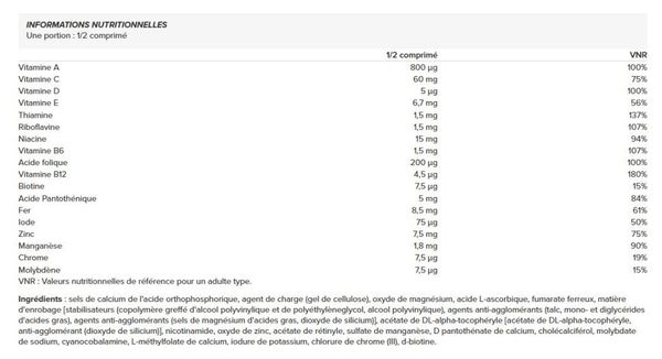 One-a-day (100 Tabs) - Biotech Usa - Multivitamines