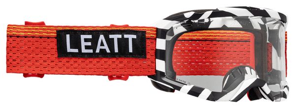 Leatt Velocity 4.0 MTB X-Flow Stripe Black/White Clear 83 Vlt Goggle