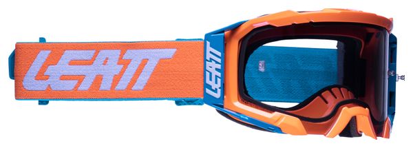 Maschera Leatt Velocity 5.5 - Arancione Neon - Schermo grigio chiaro 58%