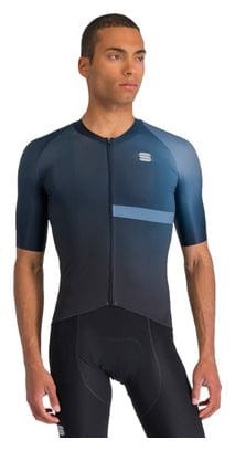 Sportful Bomber Short Sleeve Jersey Zwart/Blauw