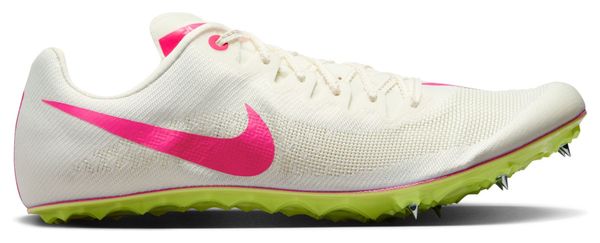 Nike Zoom Ja Fly 4 White Pink Yellow Track & Field Shoes