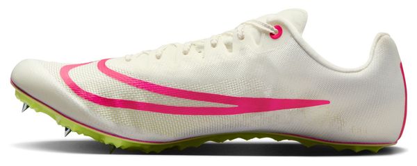 Nike Zoom Ja Fly 4 White Pink Yellow Track &amp; Field Shoes