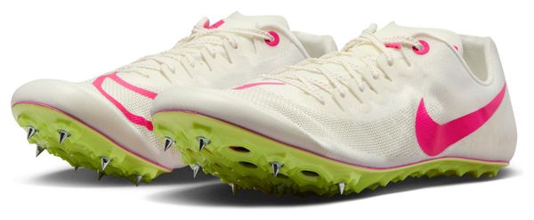 Nike Zoom Ja Fly 4 Wit Roze Geel Track &amp; Field Schoenen