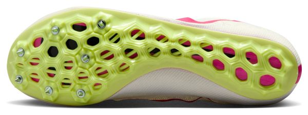 Zapatillas de Atletismo Nike Zoom Ja Fly 4 Blancas Rosa Amarillas