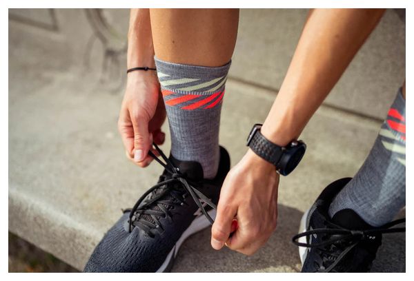 Chaussettes Incylence Merino Light Lanes Gris Inferno 