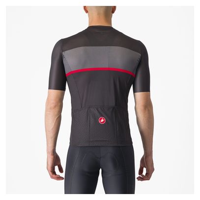 Maglia a maniche corte Castelli Tradizione Grigio/Rosso