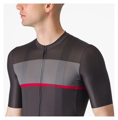 Maglia a maniche corte Castelli Tradizione Grigio/Rosso