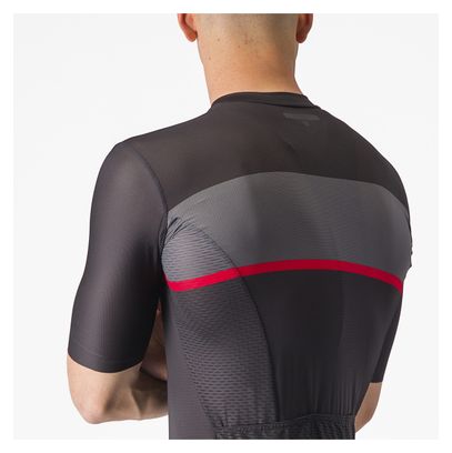 Maglia a maniche corte Castelli Tradizione Grigio/Rosso