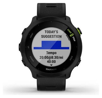 Producto reacondicionado - Reloj deportivo Garmin Forerunner 55 negro