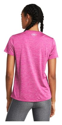 Camiseta de manga corta Under Armour Tech Twist rosa para mujer