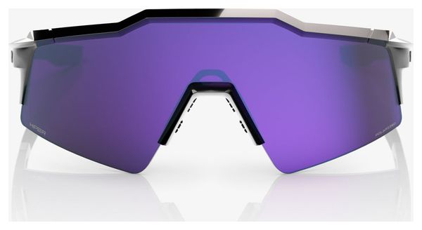100% Speedcraft SL Polished Black HiPER Polarized Lavender Mirror Sunglasses