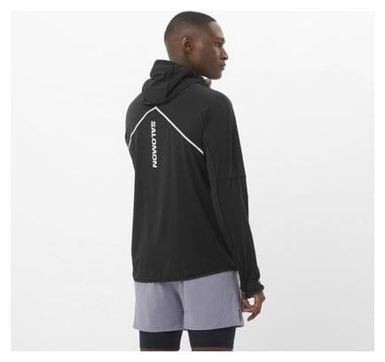 Salomon Sense Aero Hybrid Hoody Zwart Heren