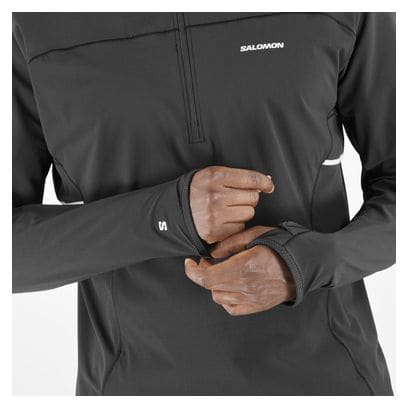 Salomon Sense Aero Hybrid Hoody Zwart Heren