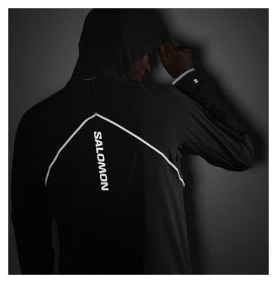 Salomon Sense Aero Hybrid Hoody Zwart Heren