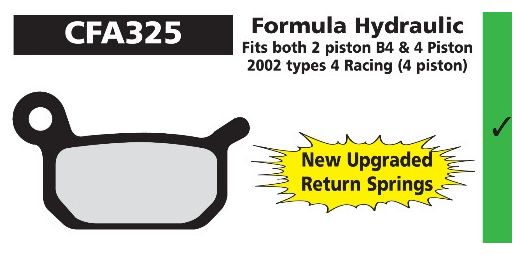 PLAQUETTES FORMULA HYDRAULIC B4 EBC.