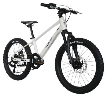 Scamp TallFox Shimano Tourney 7V 20'' witte semi-stijve MTB voor kinderen