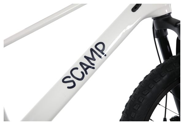 Scamp TallFox Shimano Tourney 7V 20'' witte semi-stijve MTB voor kinderen
