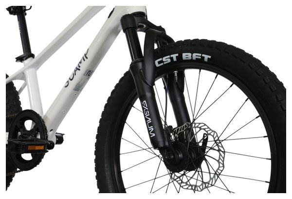 Scamp TallFox Shimano Tourney 7V 20'' witte semi-stijve MTB voor kinderen