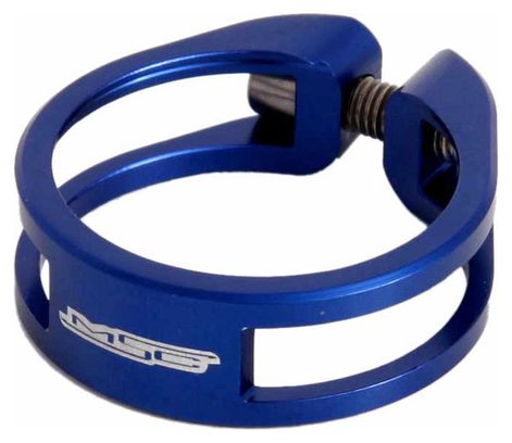 MSC Sattelklemmmutter Licht CNC 8,5 gr + IT Blau 34,9 mm