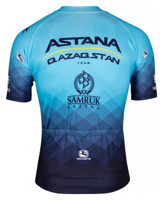 Wilier Triestina Astana Replica Short Sleeve Jersey Blue