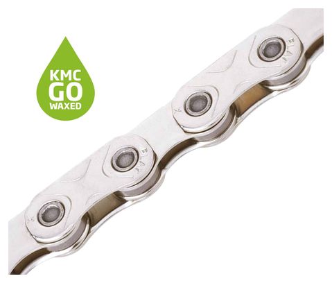 KMC X Flat gewaxte platte ketting 12/13S zilver