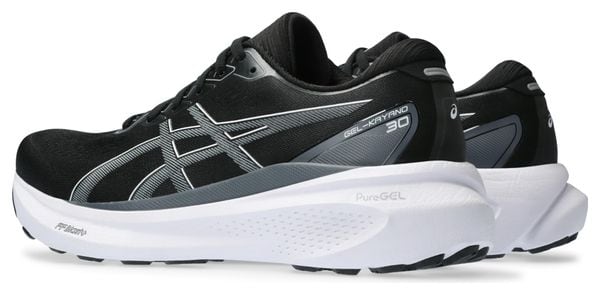 Chaussures de Running Asics Gel Kayano 30 Large 2E Noir Gris Homme