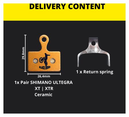 Plaquettes céramique SHIMANO ULTEGRA | Black Rider