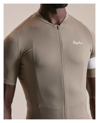Maillot Manches Courtes Rapha Core Lightweight Beige/Blanc Homme