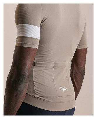 Maillot Manches Courtes Rapha Core Lightweight Beige/Blanc Homme