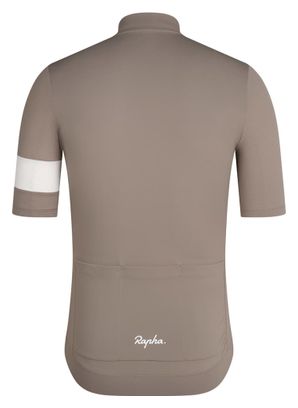 Maillot Manches Courtes Rapha Core Lightweight Beige/Blanc Homme