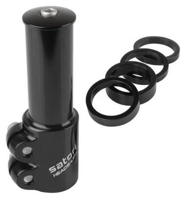 Adaptateur de potence avant Satori Up-4 avec entretoises - noir mat