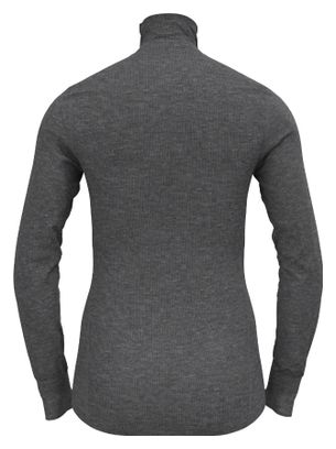 Women's 1/2 Zip Long Sleeve Jersey Odlo Active Warm Eco Gray